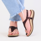 Aria Maroon Sandal For Women