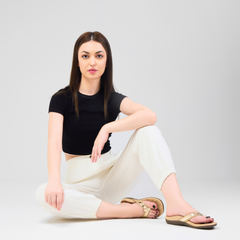 Bella Gold Comfort Slippers For Women