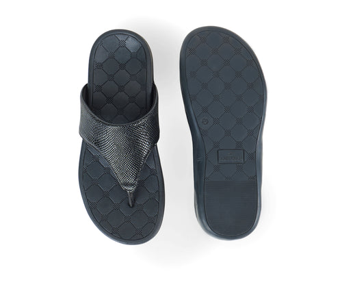 Perry - Black Comfort Slippers