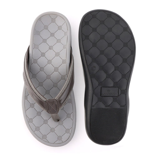 Bella Grey Comfort Slippers For Women