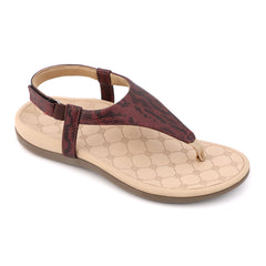 Aria - Maroon Sandal For Women