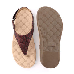 Aria Maroon Sandal For Women