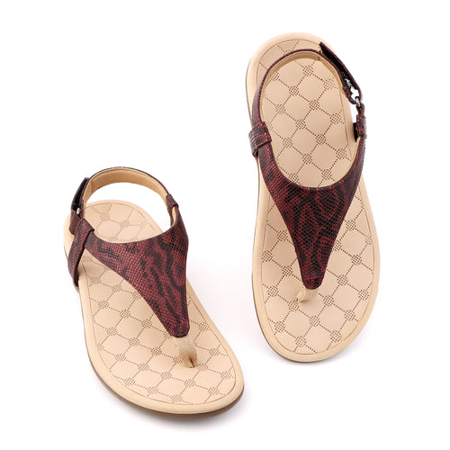 Aria Maroon Sandal For Women