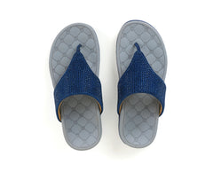 Iris - Navy Thong Slippers