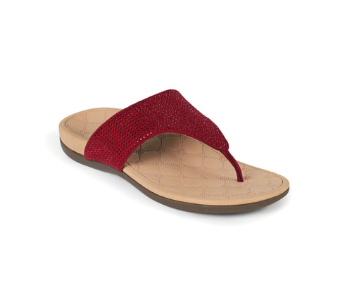 Iris - Maroon Thong Slippers