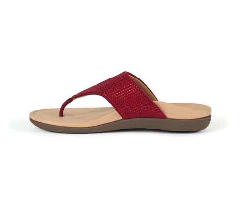 Iris - Maroon Thong Slippers