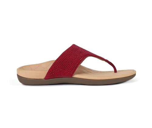 Iris - Maroon Thong Slippers