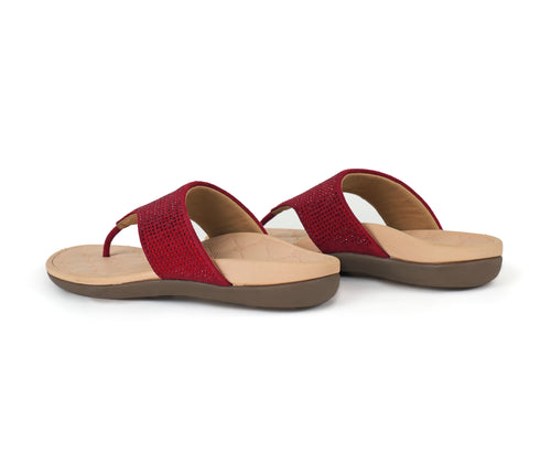 Iris - Maroon Thong Slippers