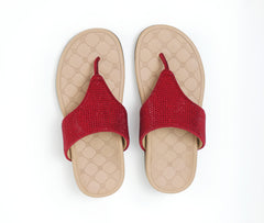 Iris - Maroon Thong Slippers